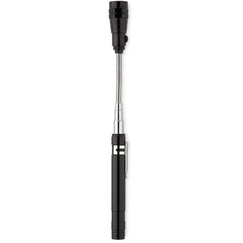 Uitschuifbare alum zaklamp Strech-torch zwart