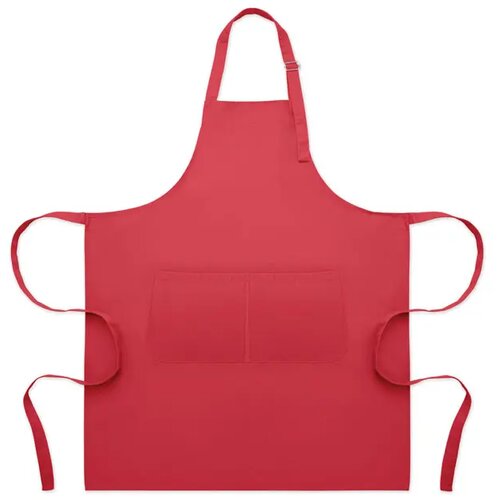 Verstelbaar keukenschort Gala rood