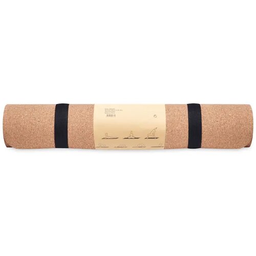 Yogamat van kurk Savasana beige