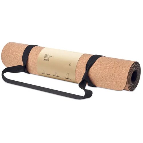 Yogamat van kurk Savasana beige