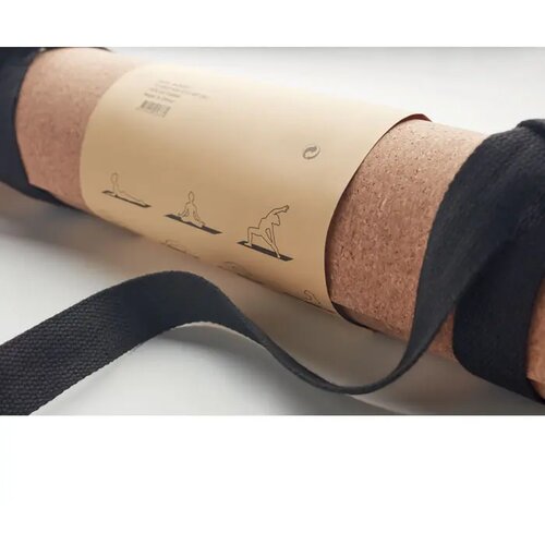 Yogamat van kurk Savasana beige