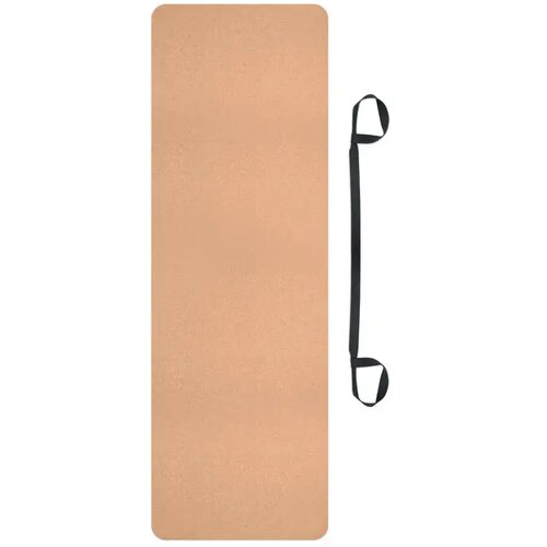 Yogamat van kurk Savasana beige