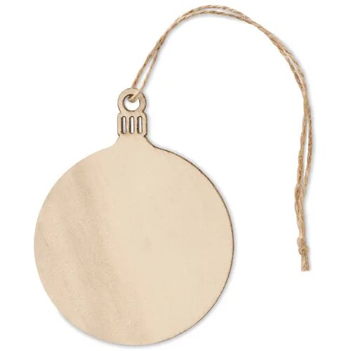 Boomhanger kerstbal Baly hout