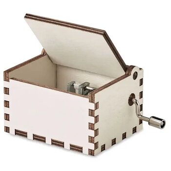 Houten kerst muziekdoos Boxmas hout Houten kerst muziekdoos Boxmas hout