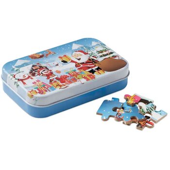 Houten kerstpuzzel in blik Pazuru mix Houten kerstpuzzel in blik Pazuru mix