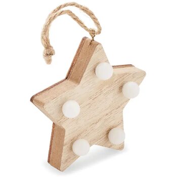 Houten ster met lichtjes Lalie hout Houten ster met lichtjes Lalie hout