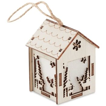 Huisje met licht Ponia hout Huisje met licht Ponia hout