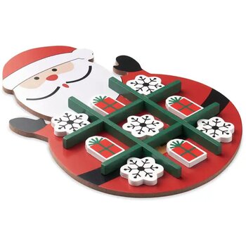 Kerstmis houten tic tac toe Hohotoe rood Kerstmis houten tic tac toe Hohotoe rood