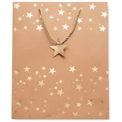 Kraftpapieren geschenkzak Sparkle goud