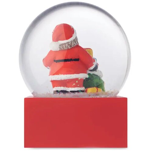 Sneeuwbol ornament Santisimo rood