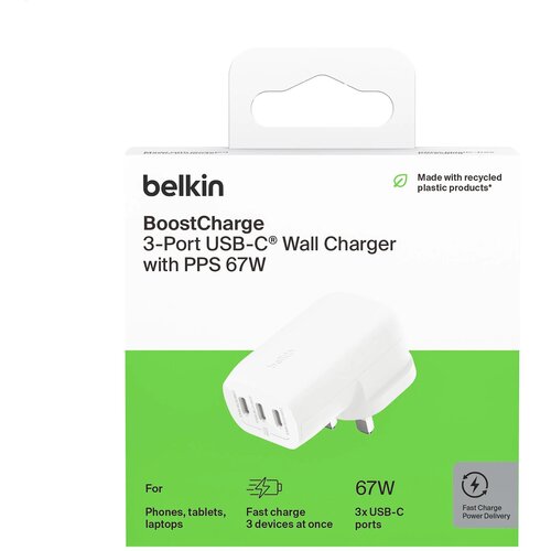 Belkin Boostcharge 3-Port Wall Charger Eu