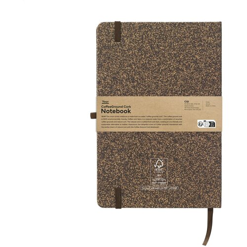 Coffeeground Cork Notebook A5 Notitieboek