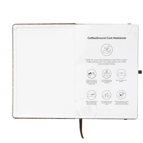 Coffeeground Cork Notebook A5 Notitieboek