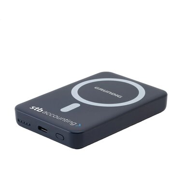Grundig Wireless Magnetic Powerbank Mini 5000Mah Blauw