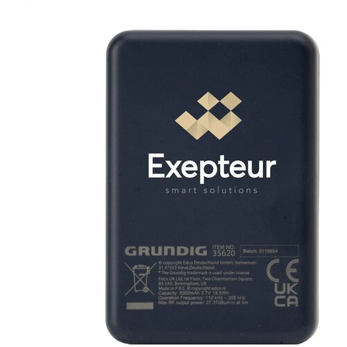Grundig Wireless Magnetic Powerbank Mini 5000Mah