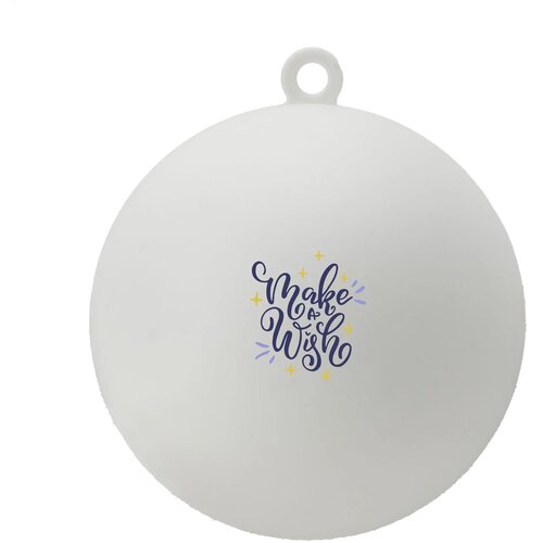 Kerstbal Ø 7 Cm Recycled Pp - Made In Europe Wit