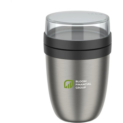 Mepal Insulated Rvs Lunchpot Ellipse 500 Ml Zwart
