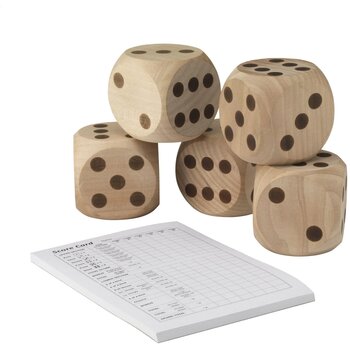 Outdoor Dice Game Dobbelspel Houtbruin