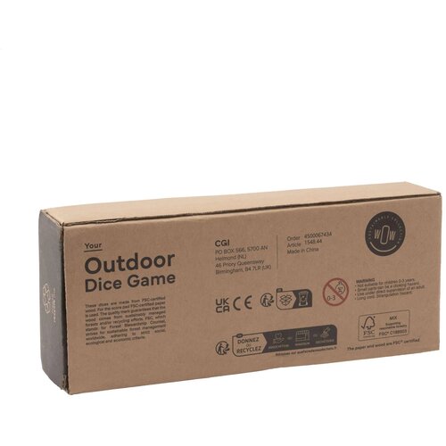 Outdoor Dice Game Dobbelspel