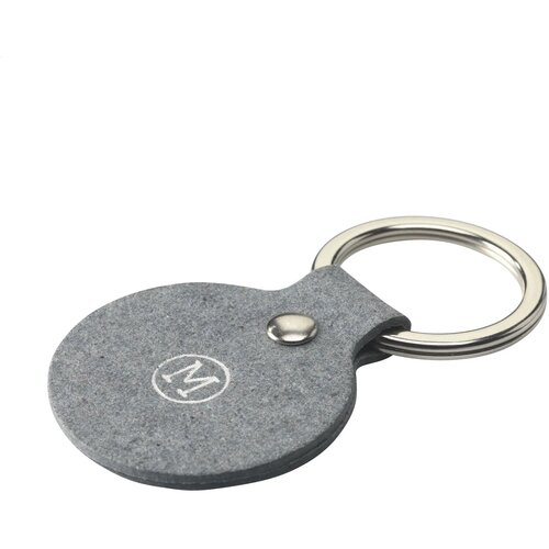 Recycled Denim Textile Keyring Round Sleutelhanger