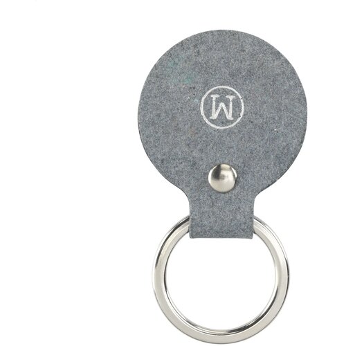 Recycled Denim Textile Keyring Round Sleutelhanger