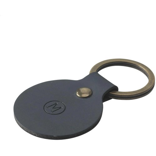 Recycled Leather Keyring Round Sleutelhanger