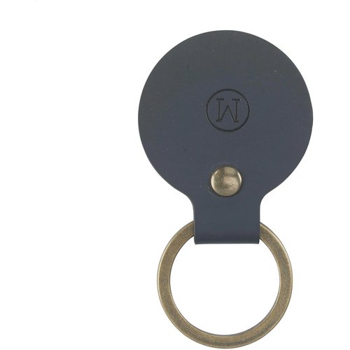 Recycled Leather Keyring Round Sleutelhanger