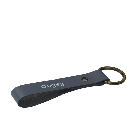 Recycled Leather Keyring Sleutelhanger Donkerblauw