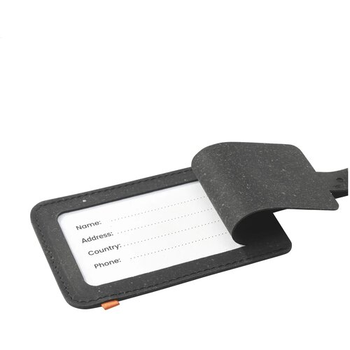 Recycled Leather Luggage Tag Bagagelabel
