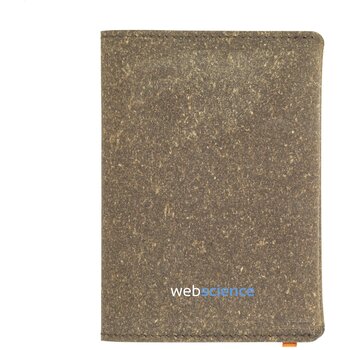 Recycled Leather Passport Holder Paspoorthoesje Zwart