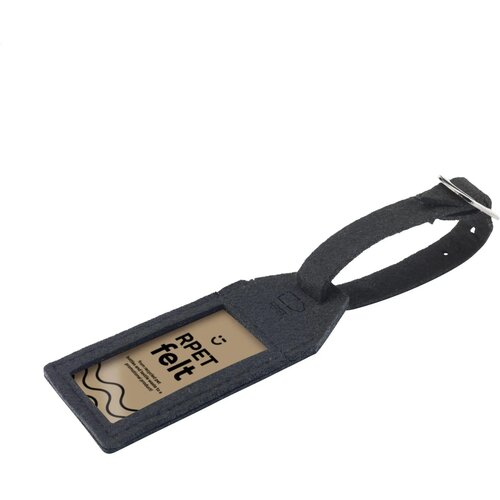 Rpet Felt Grs Luggage Tag Bagagelabel Zwart