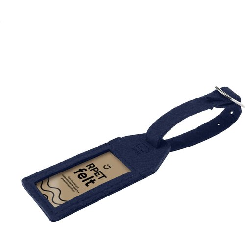 Rpet Felt Grs Luggage Tag Bagagelabel Donkerblauw
