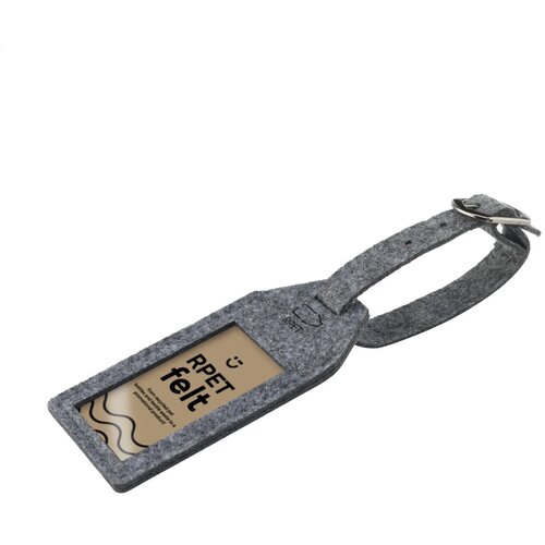Rpet Felt Grs Luggage Tag Bagagelabel Grijs