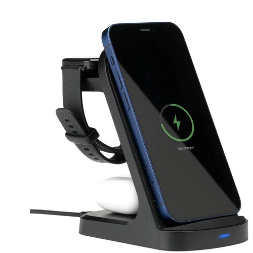 Triple-Up Rcs Recycled Abs Wireless Charger Stand