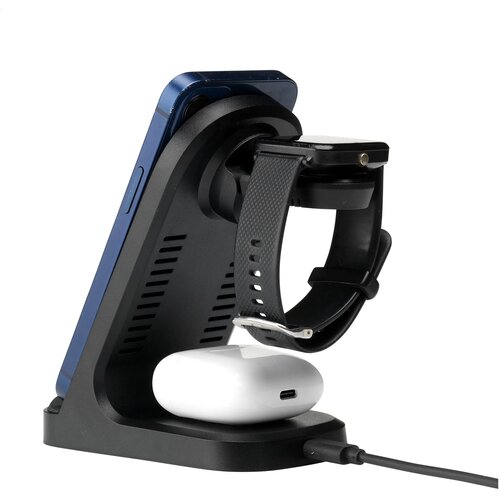 Triple-Up Rcs Recycled Abs Wireless Charger Stand