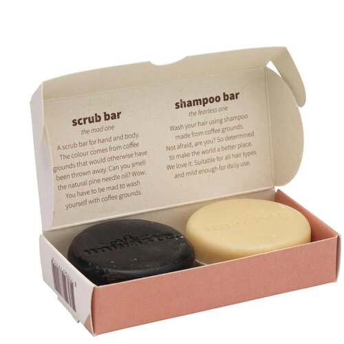 Unwaste Duopack Scrub & Shampoo Bar