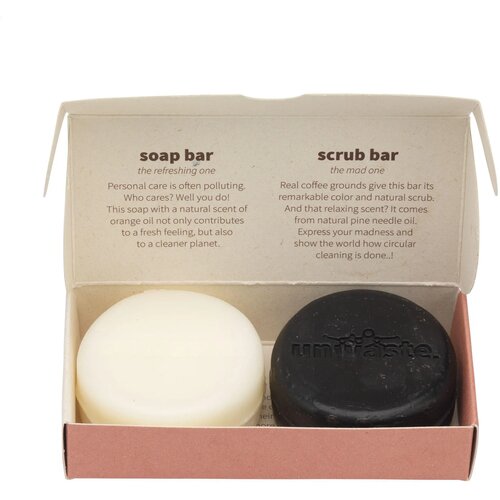 Unwaste Duopack Soap & Scrub Bar