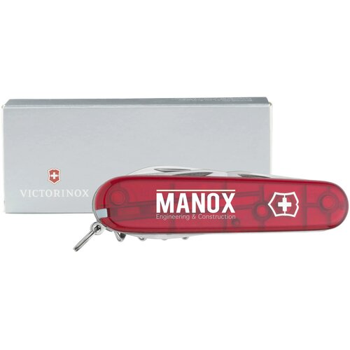 Victorinox Spartan Zakmes In Geschenkdoos Transparant Rood