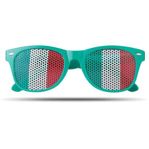Zonnebril met vlag Flag fun groen