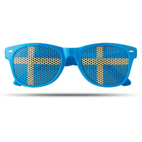 Zonnebril met vlag Flag fun blauw