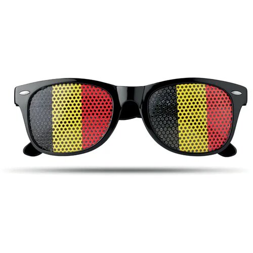 Zonnebril met vlag Flag fun zwart
