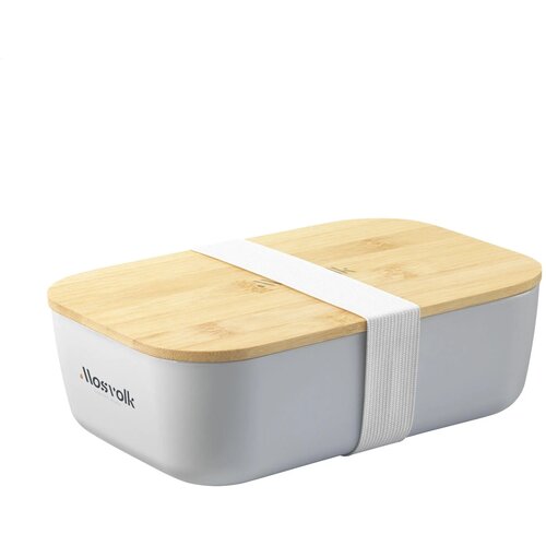 Midori Bamboo Lunchbox Grijs