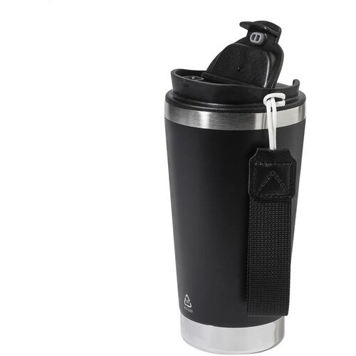 Gerecyclede RVS thermosbeker Zwart 430 ml