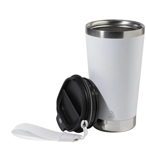 Gerecyclede RVS thermosbeker Wit 430 ml