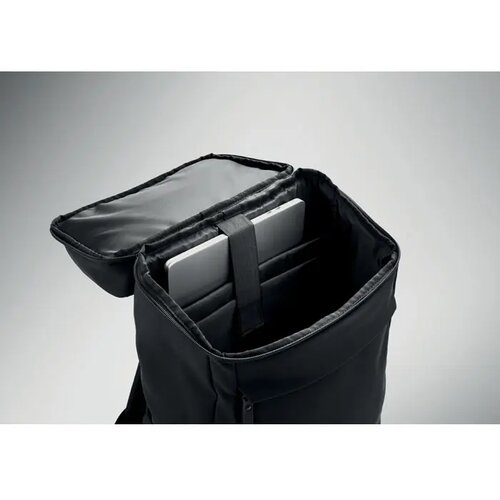 15" pu laptop rugzak Boulder zwart