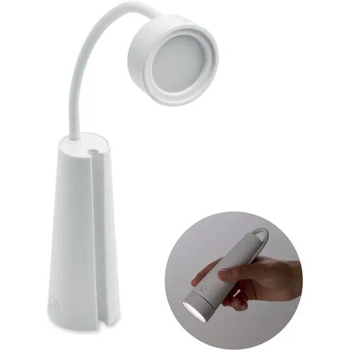 2-in-1 bureaulamp en zaklamp Torchlamp wit