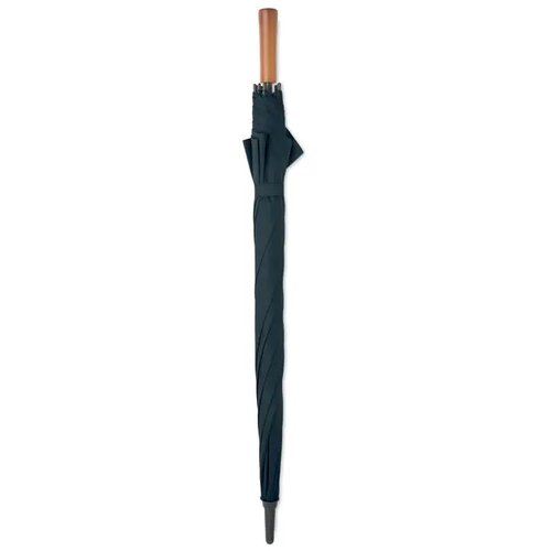 27" auto paraplu houten greep Rayna blauw