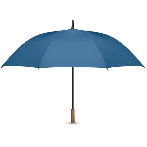 27" auto paraplu houten greep Rayna royal blauw