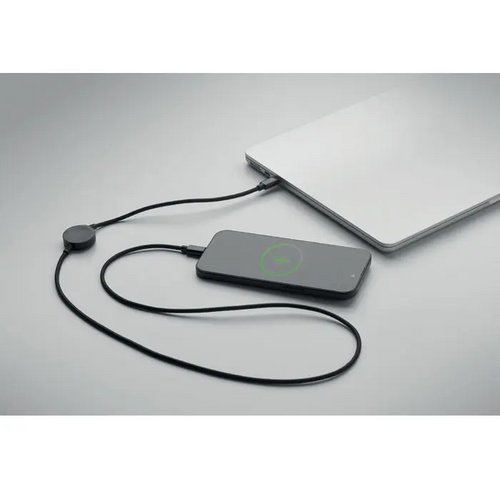 60w kabel & horloge-oplader Arger zwart