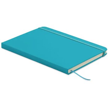 A5 gerecycled pu notitieboek Arcoloop turquoise
